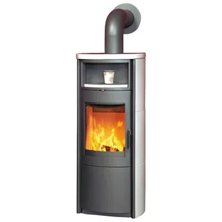 Hark Nika ECOplus Kaminofen Kachel creme-weiß 7 kW
