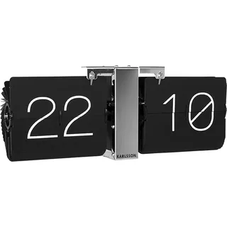 KARLSSON Wanduhr FLIP CLOCK - Schwarz