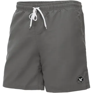 Ladeheid Badehose Herren, Bequeme Lange Badeshorts mit Breitem Gummibund, Kordelzug und Taschen, Schwimmhose Boardshorts – LA40-129 (Grau, XXL)