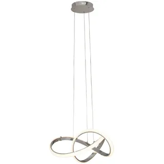 Dieter Knoll Led-Hängeleuchte , Chromfarben , Metall, Kunststoff , Uni , rund , 150 cm , RoHS, Europäischer Sicherheitsstandard , Lampen & Leuchten, Leuchtenserien