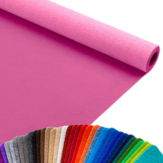 Primaflor Messeteppich Podium | Rosa | 200 x 300 cm | Flacher Eventteppich aus 100 % Polypropylen, CFL-S1, Precoat-Rücken, 2 mm hoch, für Messe und Event
