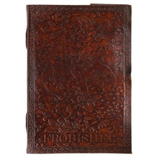 Floral Leather Journal Large
