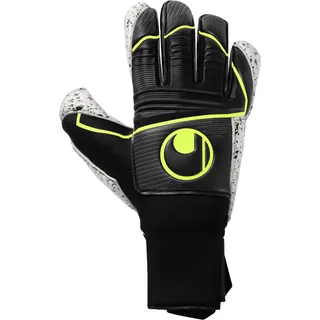 Uhlsport Supergrip+ Flex Frame Carbon, Kinder und Erwachsene Torwarthandschuhe, Noir/Jaune Fluo, 10 -
