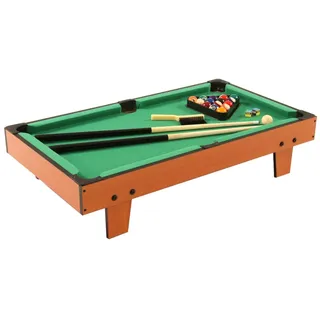 Bandito Mini Billard, Kleiner Stabiler Billardtisch zum Spielen am Boden oder als Tischauflage Spielspaß für Kinder und Erwachsene, 93x51x20cm inkl. Zubehör, Tolles Geschenkset