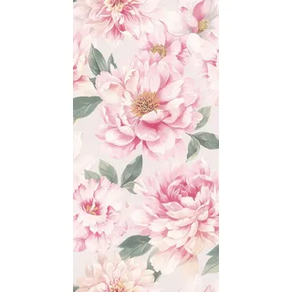 Rasch Textil Rasch Tapete 201345 - Rosa Papiertapete mit Blumen in Pink, Blumentapete - 10,05m x 0,53m (LxB)