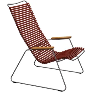 HOUE CLICK Relaxsessel Lounge Chair Bambusarmlehnen Stahlgestell