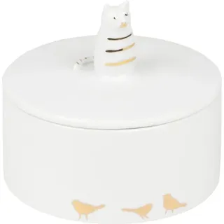 Räder PG Goldstück Dose Katze D.8cm, H.7cm