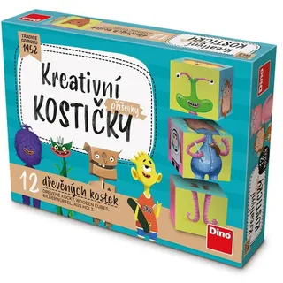 DINO Monster-Bilderwürfel, 12 Würfel