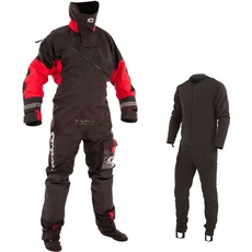 Typhoon Other Nuevo 2024-Drysuit Max B Front Entry Black/Red L 67934, Multicolor, One Size