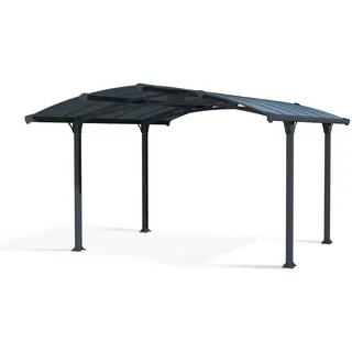 CANOPIA Arcadia 4,30 x 3,59 m grau inkl. Regenrinne
