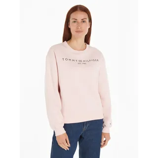 Tommy Hilfiger Damen, Sweatshirt ohne Kapuze, Rosa (delicate pink M