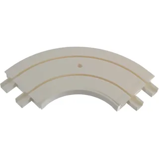 LIEDECO Erker-Innenbogen zweiläufig Gardinenschiene weiß