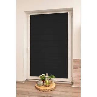 Doppelrollo K-HOME "Maringa Klemmfix" Gr. 21, schwarz, B:55cm H:150cm, Polyester, Rollos, Doppelrollo, in verschiedenen Größen und 11 Farben erhältlich, Topseller