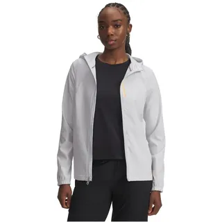 Under Armour Outrun The Storm Laufjacke Damen-Hellgrau, Größe XS