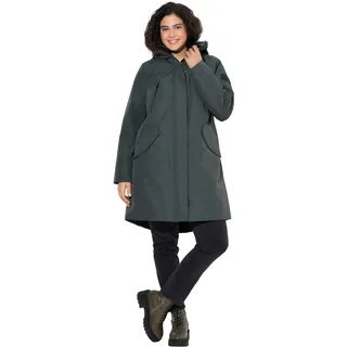 Ulla Popken Damen große Größen Übergrößen Plus Size Funktionsmantel mit Reißverschlusstaschen