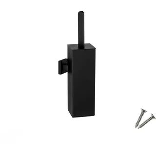 Sagittarius One 360S1-B Klobürste Silikon, matt schwarz mit Halterung, SUS304 Edelstahl, wandmontierbar, rostfrei & hygienisch für Bad & Toilette