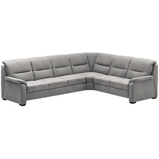 Beldomo Comfort Ecksofa , Grau , Holz , L-Form , 303x245 cm , Goldenes M , Typenauswahl, Bettkasten erhältlich, Fußauswahl, seitenverkehrt erhältlich, Bettfunktion erhältlich, Rücken echt , Wohnzimmer, Sofas & Couches, Wohnlandschaften, Ecksofas