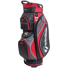 TaylorMade Pro Cart 6.0 Golftasche, Schwarz/Rot, Einheitsgröße
