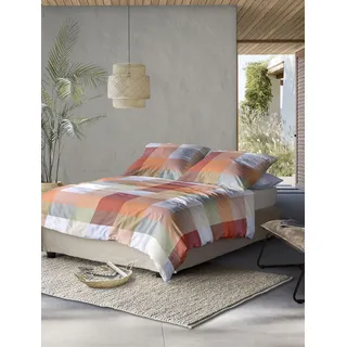 IRISETTE Wave 8542 rot 140 x 200 cm + 90 x 70 cm