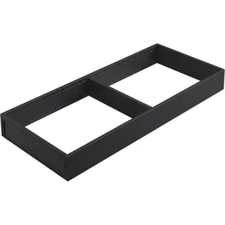 Blum AMBIA-LINE Schubladen-Organizer aus pulverbeschichtetem Stahl | ideal geeignet für den Einsatz in Küche, Bad & Wohnbereich | modular erweiterbar | 42×20×5 cm | mit Magnetplatte | Carbonschwarz