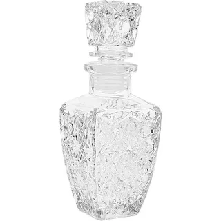 Unyqoos® Glas-Karaffe 250 ml, transparent – elegante Servierkaraffe für Wein, Whisky & Spirituosen - Weiß
