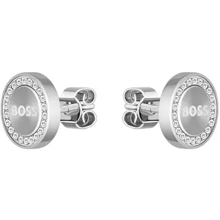 Boss Ohrstecker IONA Edelstahl gebürstet 1580558 silber One Size