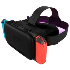 Orzly VR Brille für Nintendo Switch/Switch OLED Konsole Modell fur 3D Virtual Reality Headset Spiele Zubehör Set- Geschenkbox-Edition Schwarz