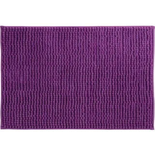 MSV Badteppich Chenille Lila 60 x 90 cm