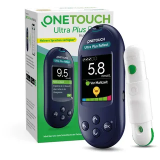 ONETOUCH Ultra Plus Reflect Blutzuckermessgerät mmol/L mit 10 Teststreifen