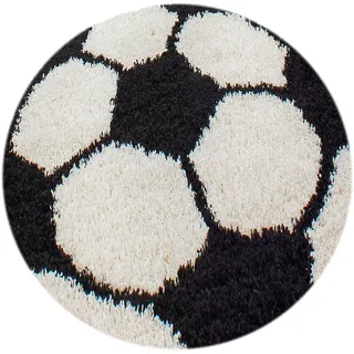 Ayyildiz Kinderteppich Fun 6001 Schwarz Ø 100 cm