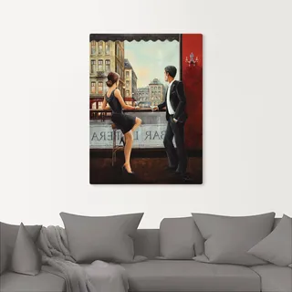 Artland Wandbild »Bar«, Bar & Lounges, (1 St.), als Alubild, Outdoorbild, Leinwandbild, Poster, Wandaufkleber, rot