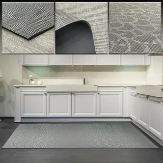 Tadi & Imperio1979 Teppich, 70 x 100 cm, Vinyl, geflochten, für den Außenbereich, Küchenteppich, Küchenteppich, Wohnzimmerteppich