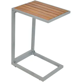Merxx Beistelltisch 1 Stk. tlg. aus Akazienholz, BxTxH: 41,5x61x41,5 cm, natur, silber, natur