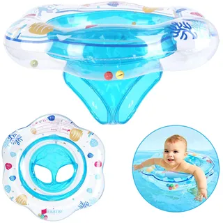 Flintronic Baby Schwimmring, Verstellbare Aufblasbare Schwimmsitz für Baby, Baby Schwimmhilfen Spielzeug, Baby Schwimmen Ring für Kinder 6 Monate Bis 3 Jahre (Glocke)