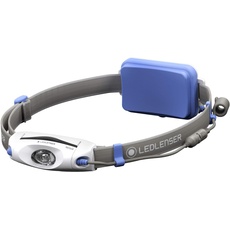 Ledlenser NEO6R LED Stirnlampe Lauflampe, Blau, aufladbar mit Akku, 240 Lumen, rotes Rücklicht, Leuchtdauer bis 40h, Running, Sport, Laufen, Joggen, Ausdauer, Kopflampe
