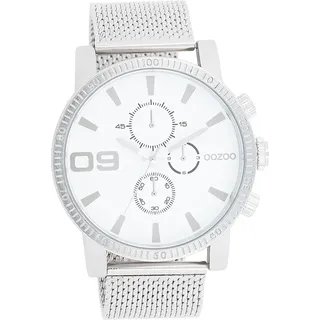Oozoo Herren Armbanduhr silber Analog Timepieces Metallarmband D2UOC11213