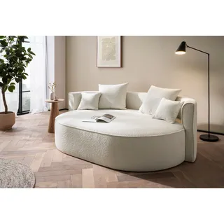 LeGer Home by Lena Gercke 2,5-Sitzer »ISALIE, rundes Loungesofa, mit Kissen, perfekt gepolstert« moderne Stoffe, mit 4 Zierkissen, extra große Sitzfläche,