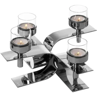 Fink Living Kerzenhalter Passiona Adventskranz - Silber