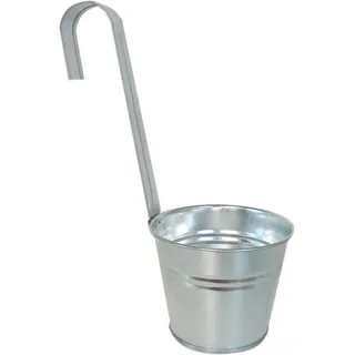 Hängewandeimer 15,5 cm x 15 cm x 37 cm Zink Standard