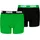 Jungen 2p Boxer Green/Black New 140 EU