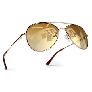 Miobo Sonnenbrille – Unisex Modell für Herren, Damen, Kinder – UV400 Schutz – Verspiegelte Metallrahmen