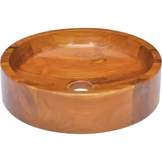 The Living Store Waschbecken Massivholz Teak 40x10 cm - Braun