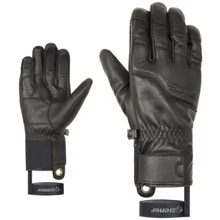 Ziener GISMON-Z Ski-Handschuhe/Wintersport | Primaloft, Leder, Touch, Black, 10.5,