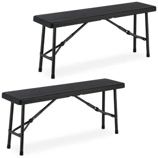 Relaxdays Bierbank 100 x 42 x 100 cm Schwarz