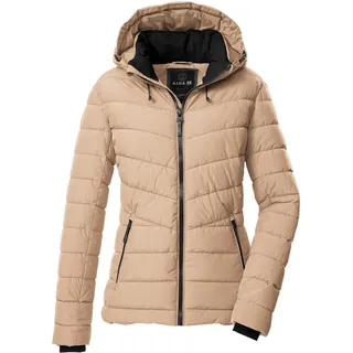 G.I.G.A. DX Damen, Steppjacke/Funktionsjacke in Daunenoptik mit abzippbarer Kapuze GW 32 WMN QLTD JCKT, camel, 36, 43537-000