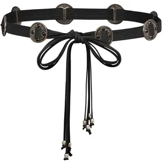 SCARLET DARKNESS Damen Renaissance-Gürtel, Taillengürtel für Kleider, Bohemian-Stil, Taillengürtel, Schwarz, Einheitsgröße