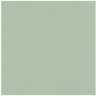 A.S. Création Vliestapete mit Textilstruktur in Grün - helle Unitapete 10,05 m x 0,53 m Made in Germany - 371788