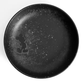 Fyrklövern Micky Maus Midnight Schale Disney, 16 cm, Steinzeug, Spülmaschinenfest, Seidenmatte Glasur, Schwarz
