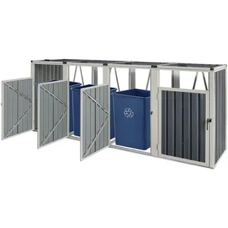 pro.tec Mülltonnenbox Tarbek 292 x 121 cm grau