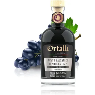 Ortalli Aceto Balsamico di Modena Clelia | Hohe Dichte, süß-würzig | Perfekt für Salate, Risotto, Käse, Eier & Eis | Ohne Farbstoffe/Karamell / 250 ml Flasche